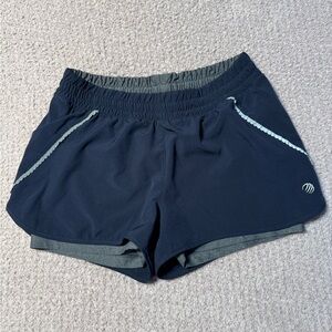 MPG Blue Athletic Shorts Lightweight Performance